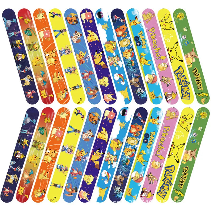 Bracelets Slap Pokémon pour Enfants - Lot de 3, 6 ou 12