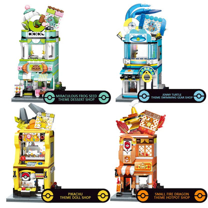 Set de Construction Pokémon : Bâtissez Pikachu, Glumanda, Schiggy et Bisasam