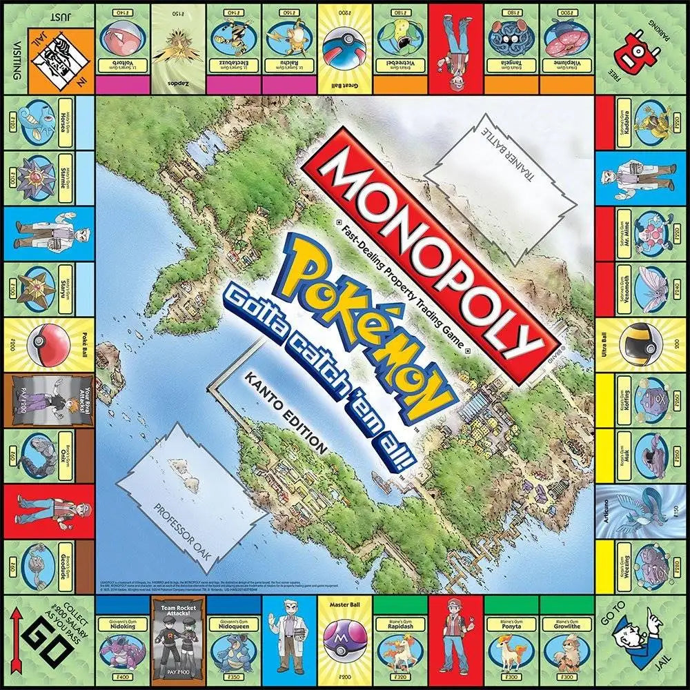 Monopoly Pokémon Édition Johto et Kanto