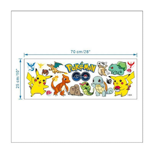 Autocollants Muraux Pokémon : Magie et Aventure 70x25 cm