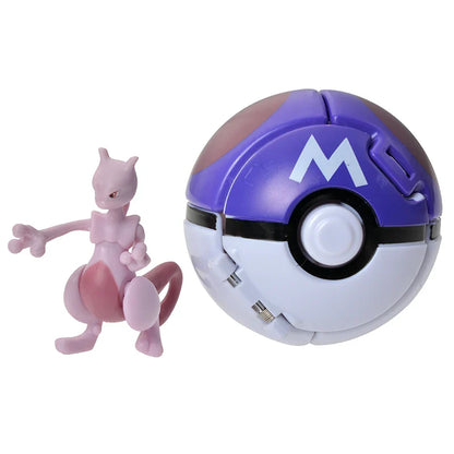 Figurines Pokémon avec Pokéball - Choix de Motifs Variés