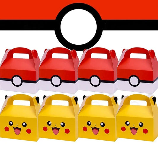 Boîte d'Anniversaire Pikachu ou Pokeball pour Douceurs