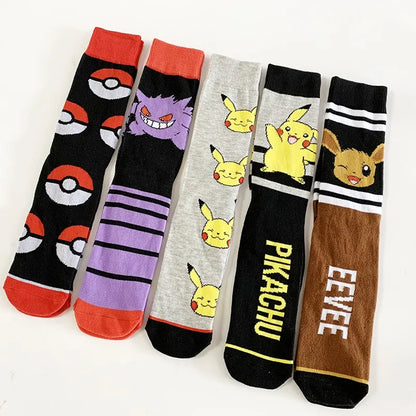 Chaussettes Pokémon Confort Évoli, Pikachu et Gengar 40-45