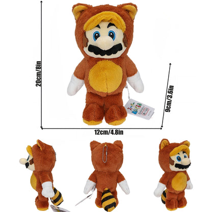 Peluche Mario Tanooki 25 cm – Compagnon Adorable