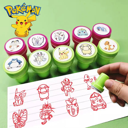 Set de 10 Tampons Pokémon : Créez avec Magie !