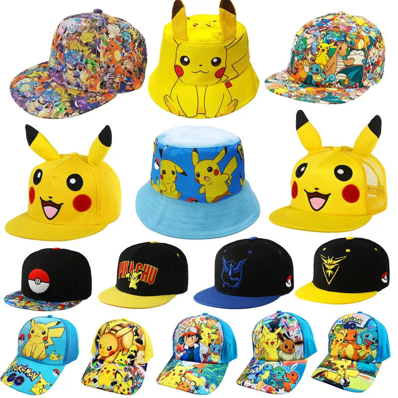 Casquettes de Baseball Pikachu pour Jeunes Aventuriers Pokémon