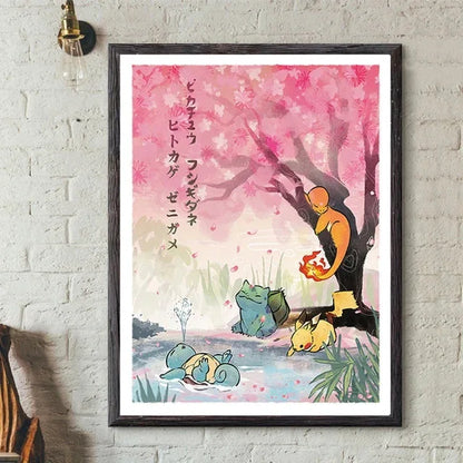 Affiche en Toile Pokémon – Magie et Couleurs pour Votre Intérieur