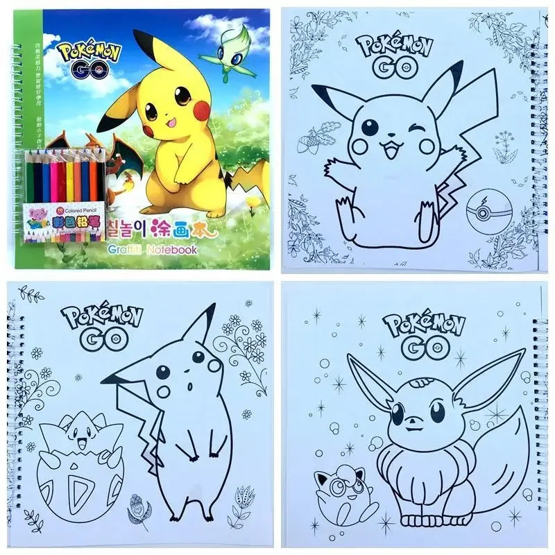 Livre de Coloriage Pokémon : Pikachu et Ses Amis