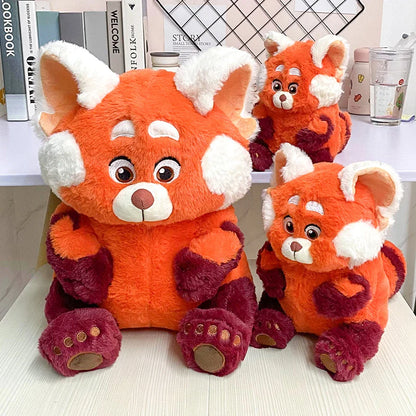 Peluche Panda Roux Alerte Rouge - Doux Compagnon câlin