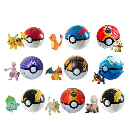 Pokebälle Pop'n Throw avec Figurines Pokémon à Collectionner