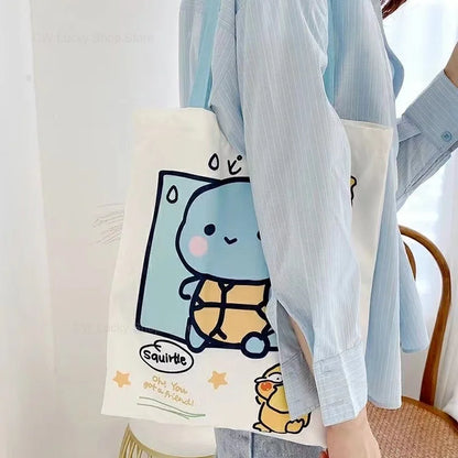 Sac en toile Pokémon : Pikachu, Enton, Schiggy