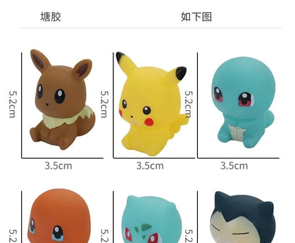 Ensemble de 6 Figurines Pokémon pour des Baignades Magiques