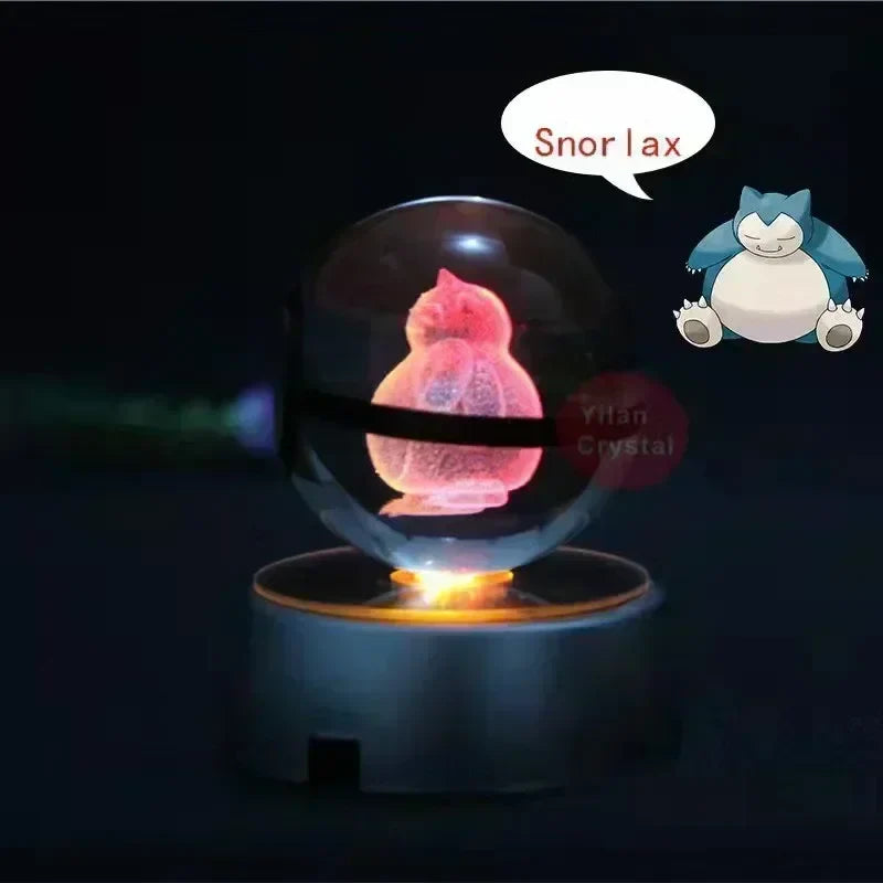 Kristall Pokeball mit 3D Effekt Realxo Mewtu Pikachu uvm. kaufen