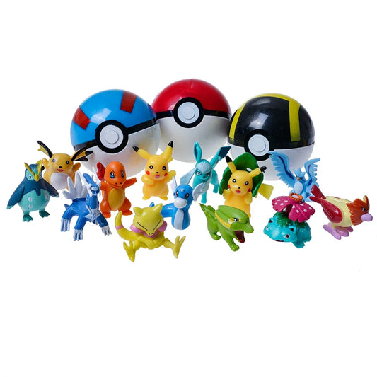 Coffret Pokémon Deluxe : 36 Figurines + 3 Pokéballs