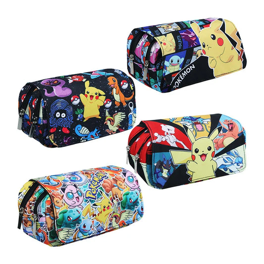 Trousse à stylos Pocket Monster 20 cm - 10 motifs ludiques