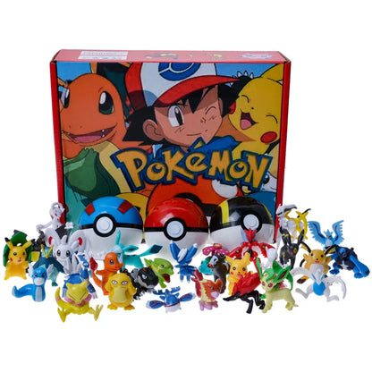 Coffret Pokémon Deluxe : 36 Figurines + 3 Pokéballs