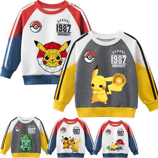 Sweatshirt Sportif Enfant Pokémon Style College