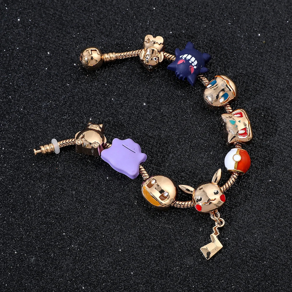 Bracelet Pokémon avec Pendentifs Iconiques