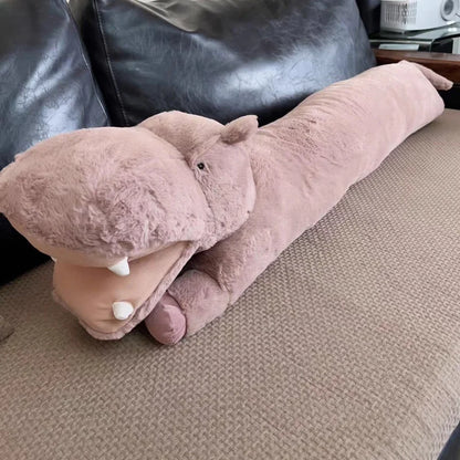 Grosse Peluche Hippopotame 110 cm - Compagnon de Câlins