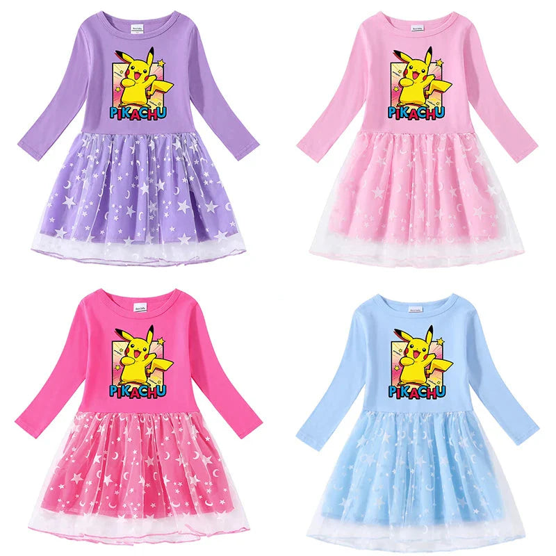 Robe Princesse Pikachu Élégante pour Enfants