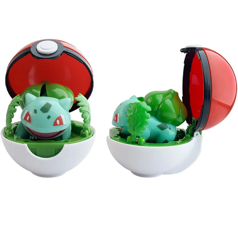 Set de Pokéballs avec Figurines Émblématiques Pokémon