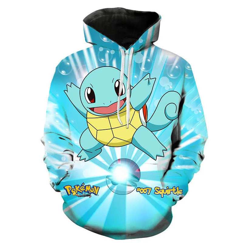 Hoodies Pokémon Unisexes Colorés avec Motifs Variés