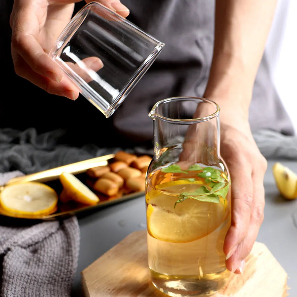 Gourde en Verre Épurée pour Infusions Élégantes