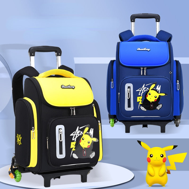 Rucksack-Trolley Pokémon 2 en 1 avec Pikachu – Style et Praticité !