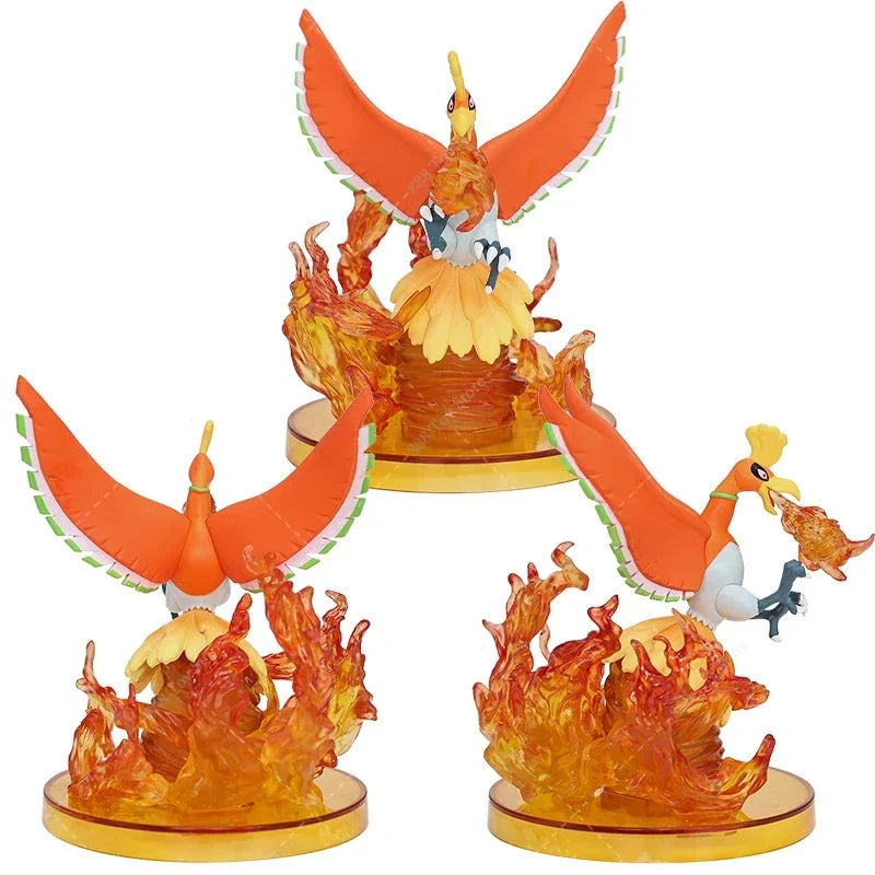 Ensemble de Figurines Pokémon : Ho-Oh, Lugia, Blitza, Nebulak et Gengar