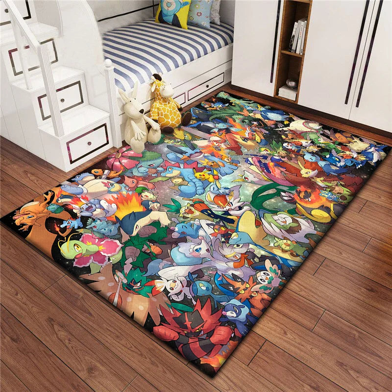 Tapis Pokémon - Styles et Tailles Variés pour une Décoration Unique