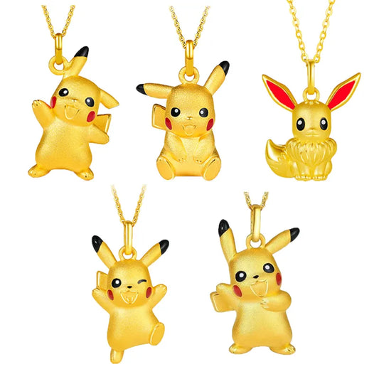 Süße Pokemon Pikachu Halsketten oder Ringe