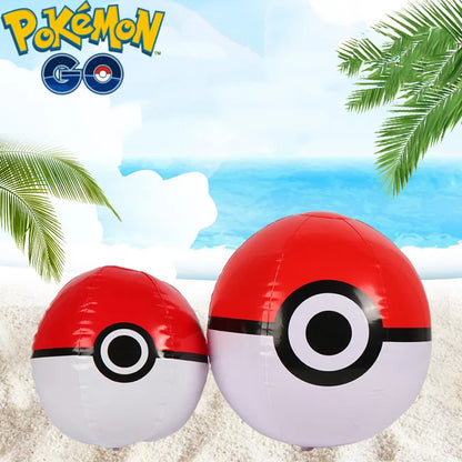 Ballon de Plage Gonflable Pokeball 30-40 cm - Amusement Garanti !