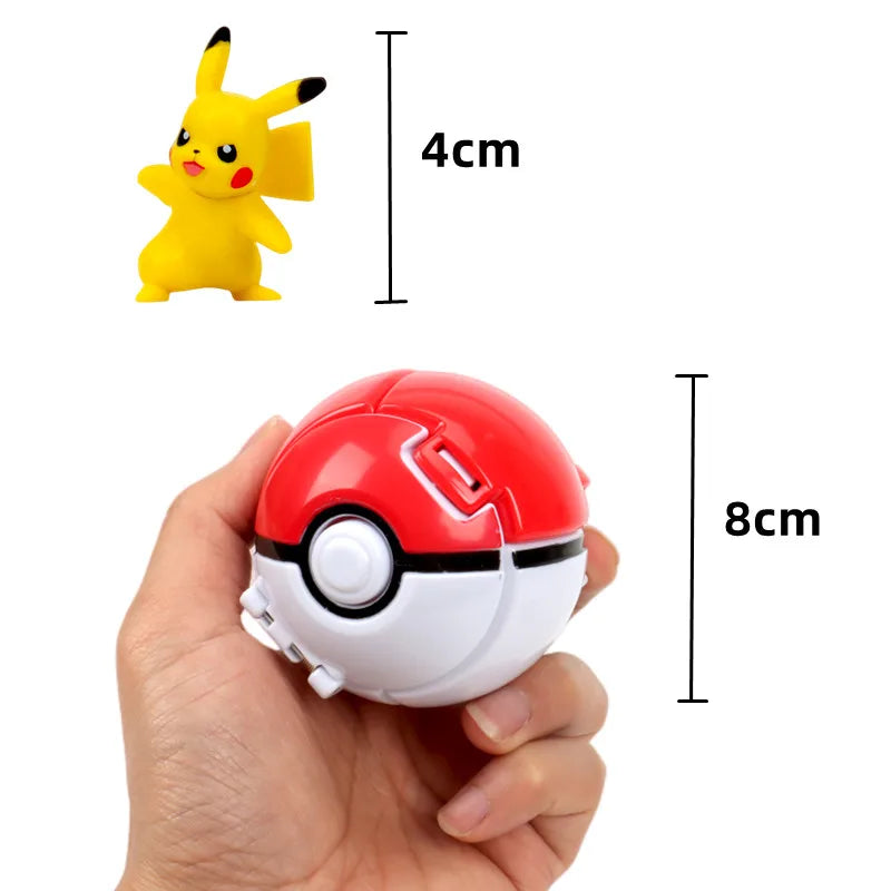 Starter Pokemon Figuren mit Poke Ball