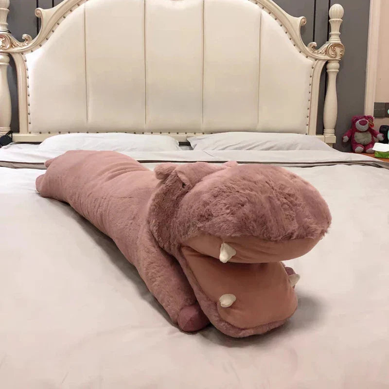 Grosse Peluche Hippopotame 110 cm - Compagnon de Câlins