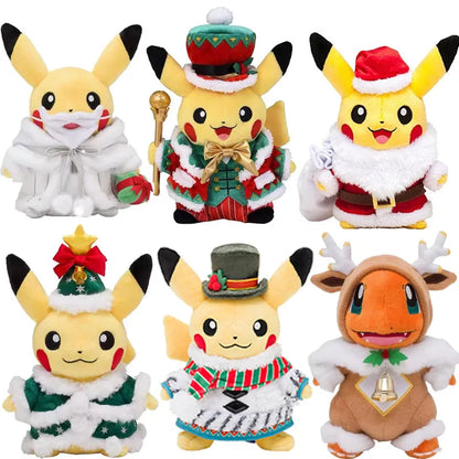 Peluches de Noël Pikachu et Glumanda en édition limitée