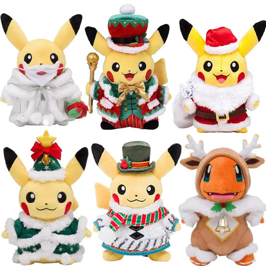 Peluches de Noël Pikachu et Glumanda en édition limitée