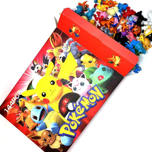 Coffret Cadeau Pokémon avec 144 Figurines Collectibles Éblouissantes