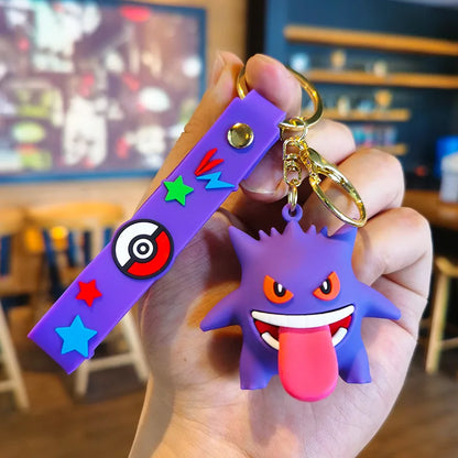 Porte-clés Pokémon Pikachu, Gengar, Glumanda et Pummeluff