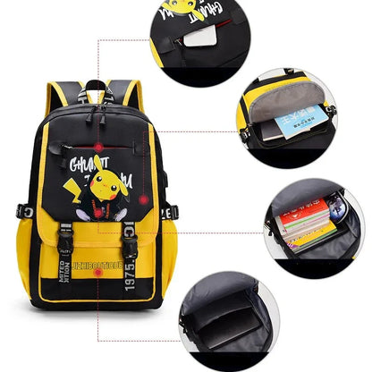 Sac à dos multifonctionnel Pikachu pour enfants