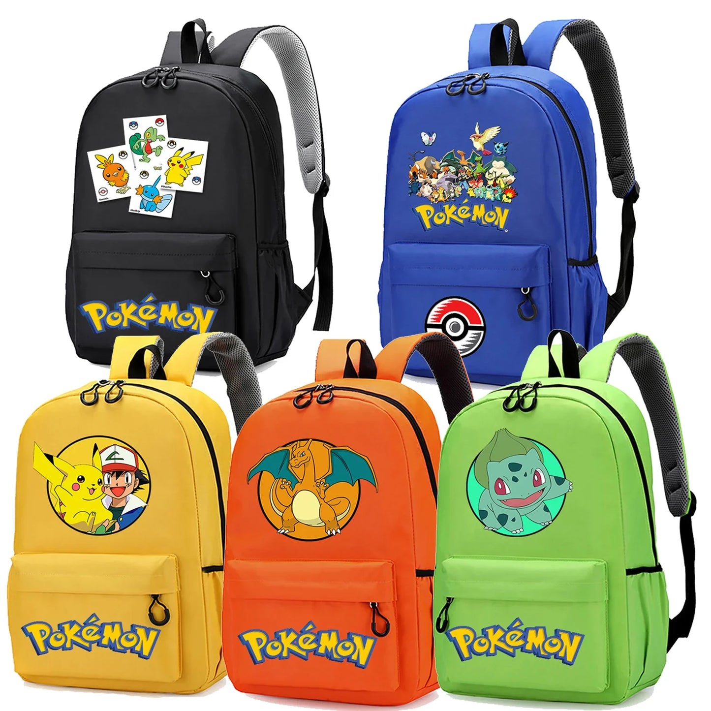 Sacs à Dos Pokémon Colorés et Pratiques pour Aventuriers