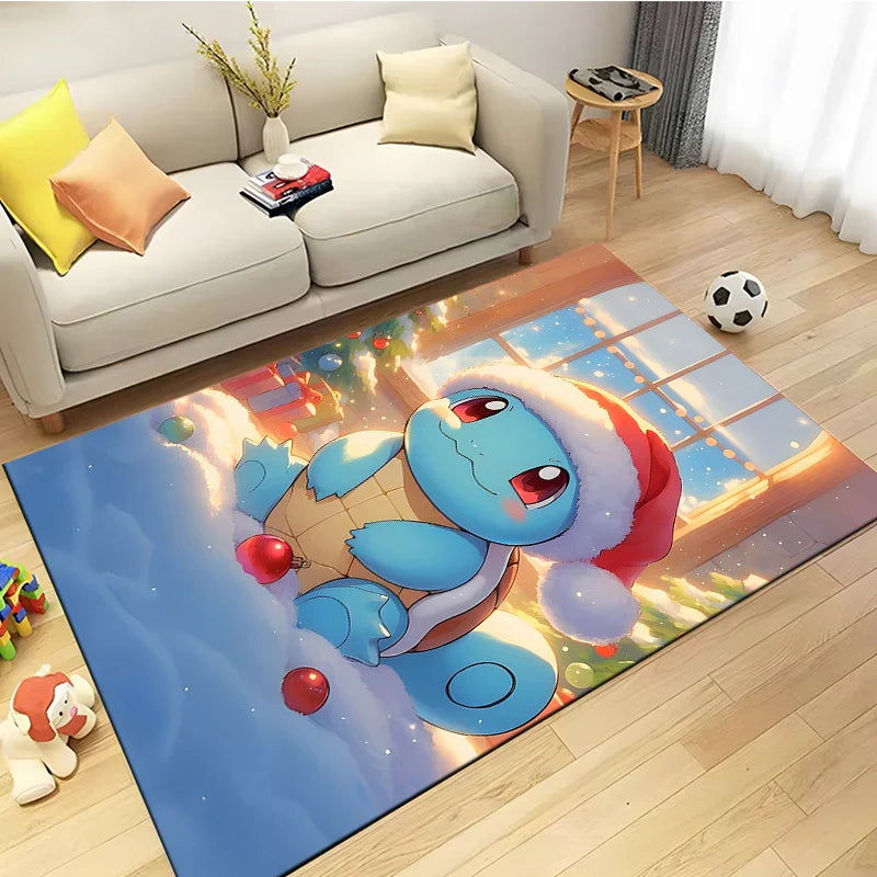 Tapis Aventure Pokémon avec Glurak, Bisasam et Turtok