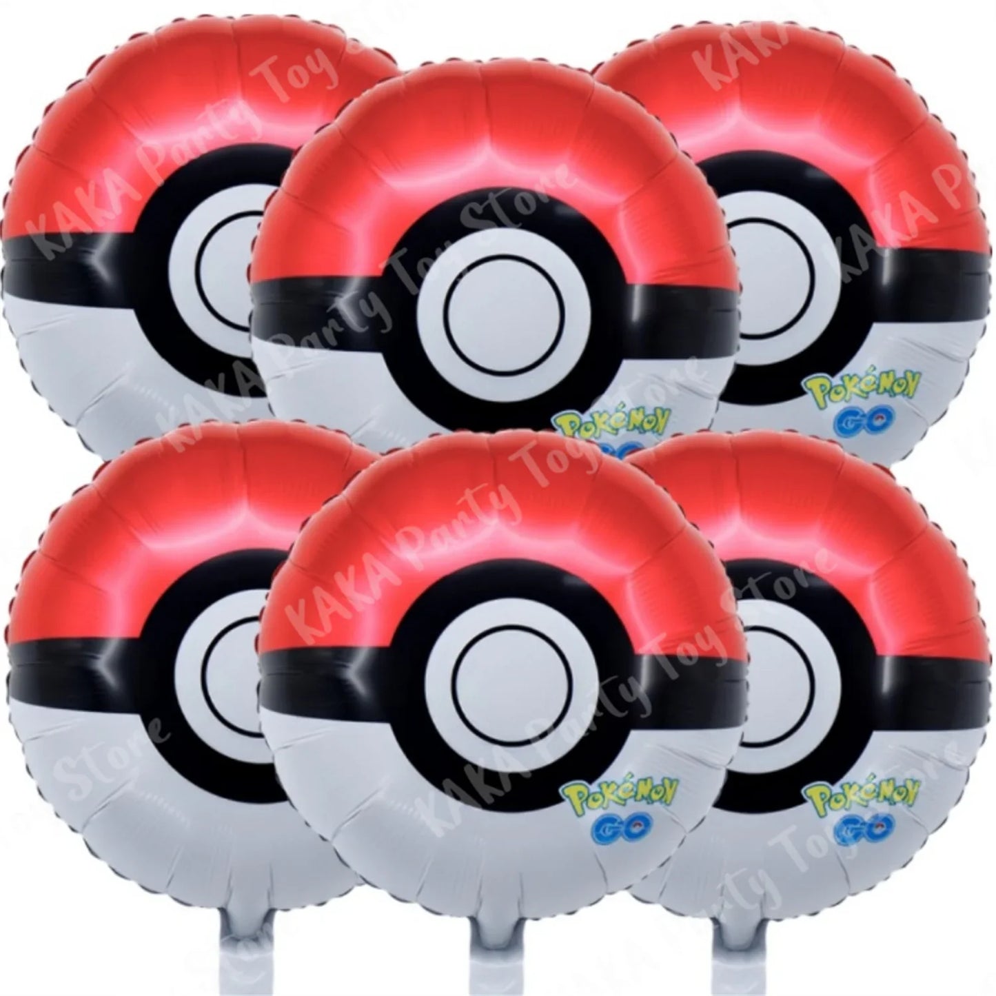 Ballons Pokeball - Ensemble de 6 pour une fête Pokémon inoubliable