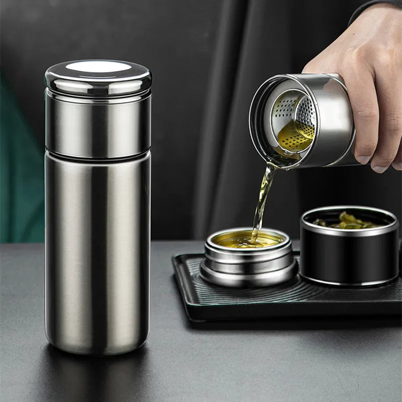 Gourde Thermos en Acier Inoxydable pour Infusion de Thé