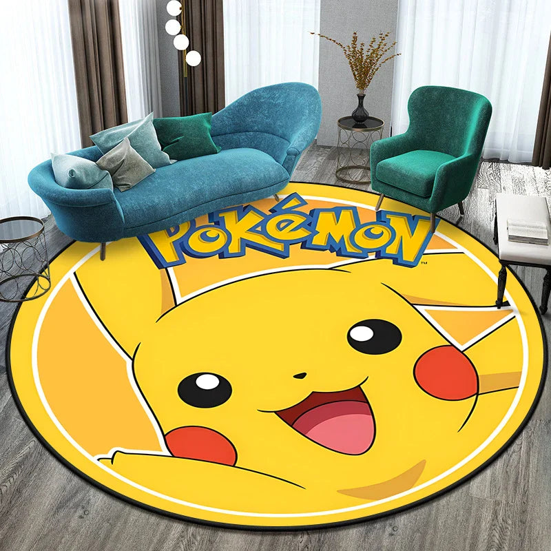 Tapis Rond Pokémon – Designs Évoli, Aquana et Pokeball