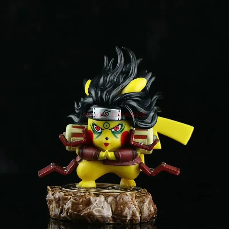 Figurines Pikachu Naruto : Obito, Madara, Kakashi & Sasuke