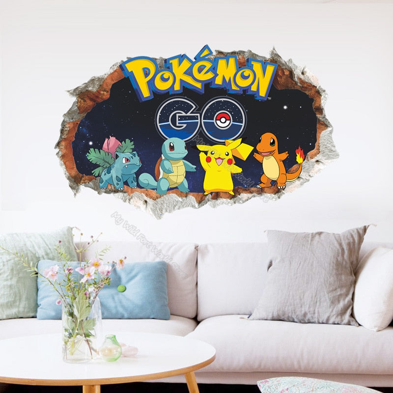 Vinilos decorativos con diferentes motivos de Pokémon