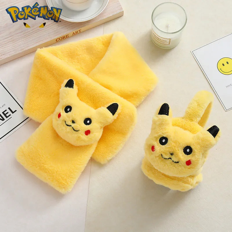 Écharpe et Cache-Oreilles Pikachu Enfant - Confort et Fun Hivernal