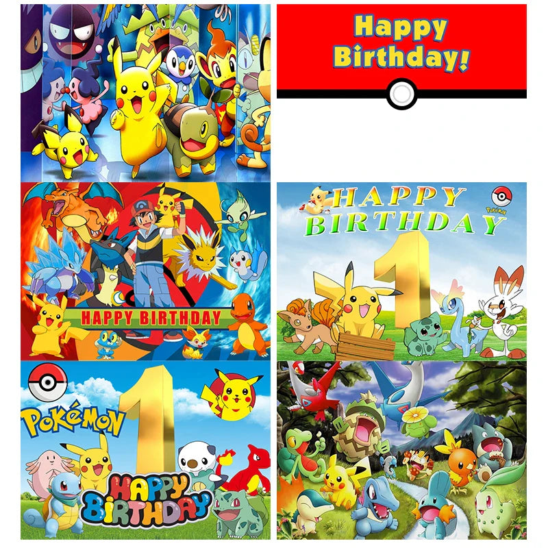 Poster d'Anniversaire Pokémon - Unicité pour Célébrations Inoubliables