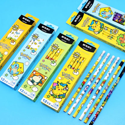 Set de 12 Crayons Pikachu pour Écrire avec Magie