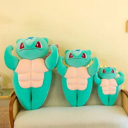 Peluches Pokémon Musclées - Enton, Bisasam ou Glumanda